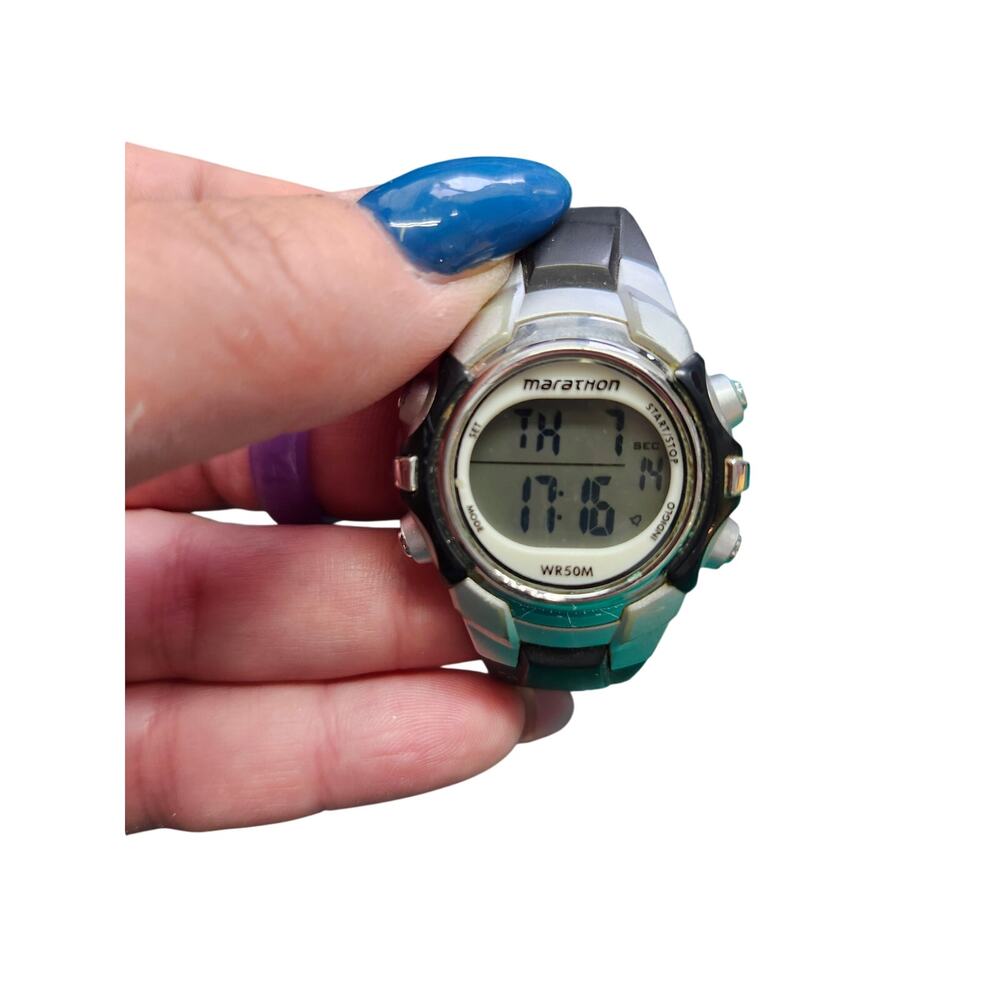 MARATHON T5K805 Indiglo Quartz Digital Women's Watch New Battery 9"